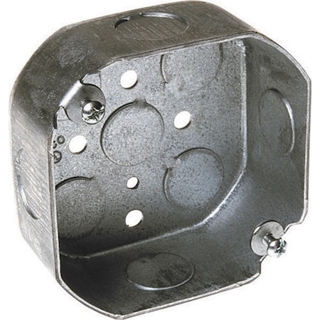 Raco Electrical Box, 15.5 cu in, Ceiling Box Type, Steel 8125